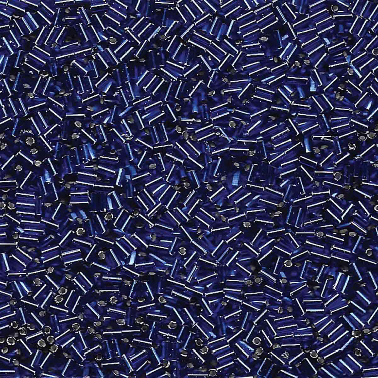 Miyuki Bugles #1 Size, 3mm, BGL1-020, Silver Lined Transparent Dark Sapphire, 10g