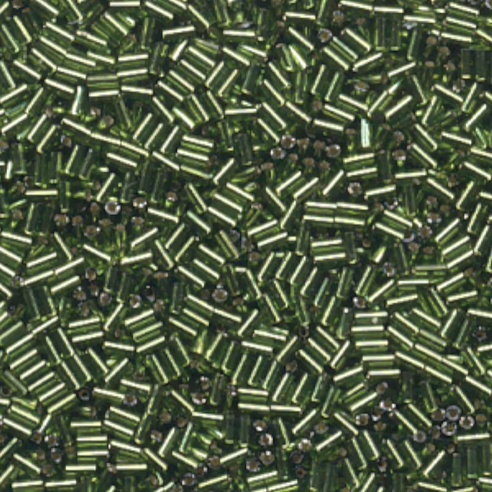 Miyuki Bugles #1 Size, 3mm, BGL1-026, Silver Lined Olivine, 10g