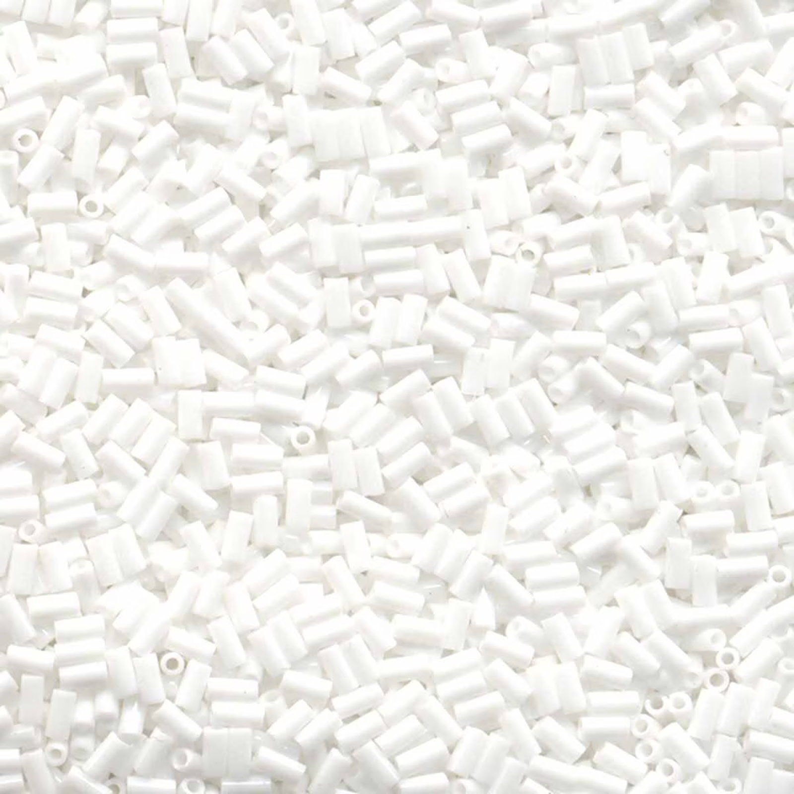 Miyuki Bugles #1 Size, 3mm, BGL1-049, Opaque White, 10g