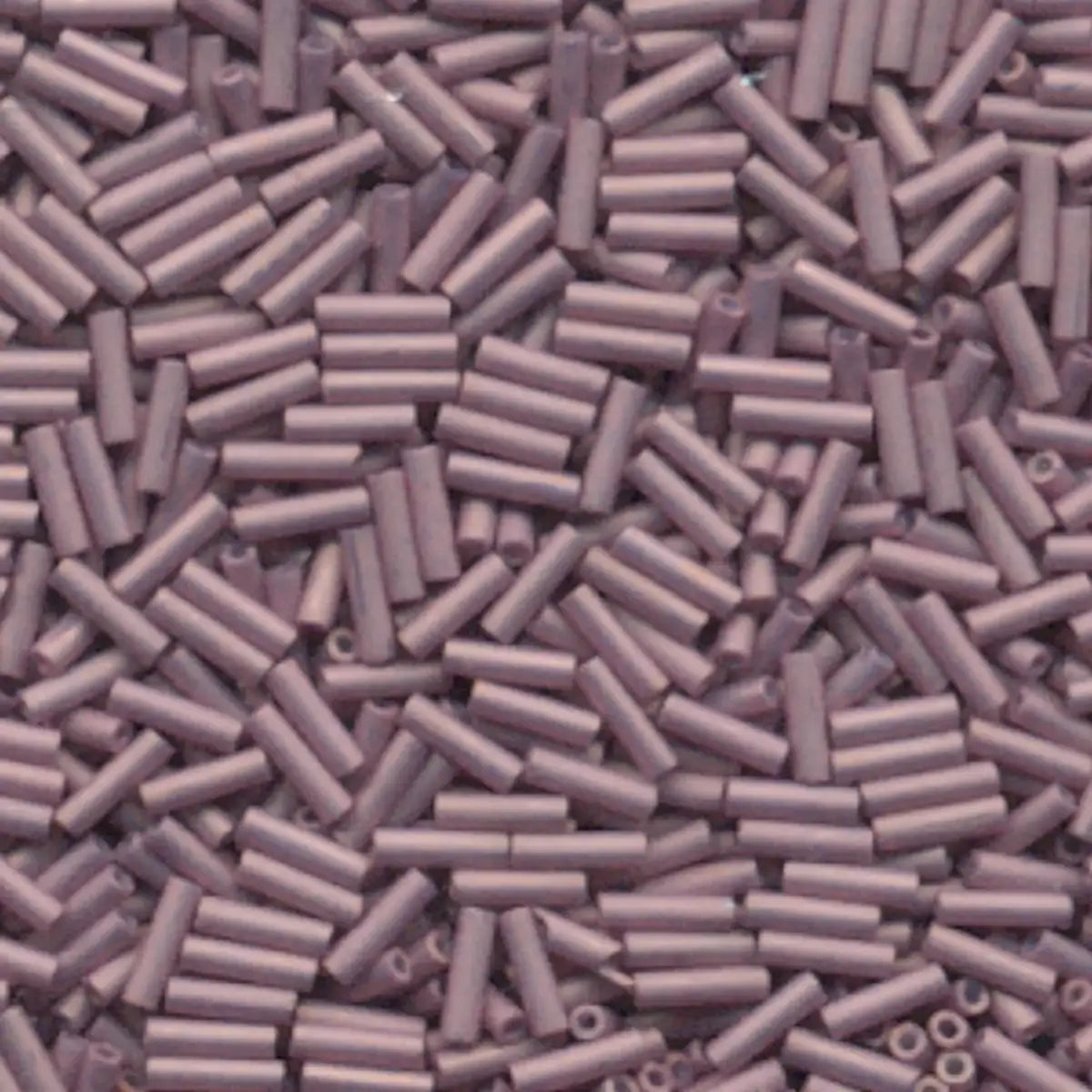 Miyuki Bugles #2 Size, 6mm, BGL2-2034, Matte Antique Rose, 10g - The Argus Collection