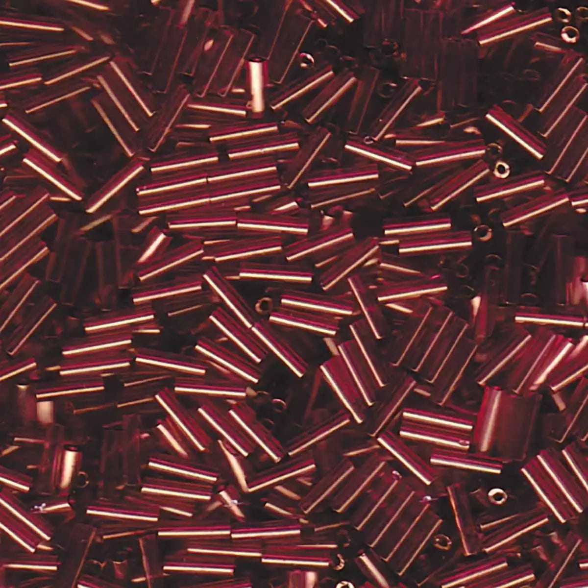 Miyuki Bugles #2 Size, 6mm, BGL2-2441, Cinnamon Gold Luster, 10g - The Argus Collection