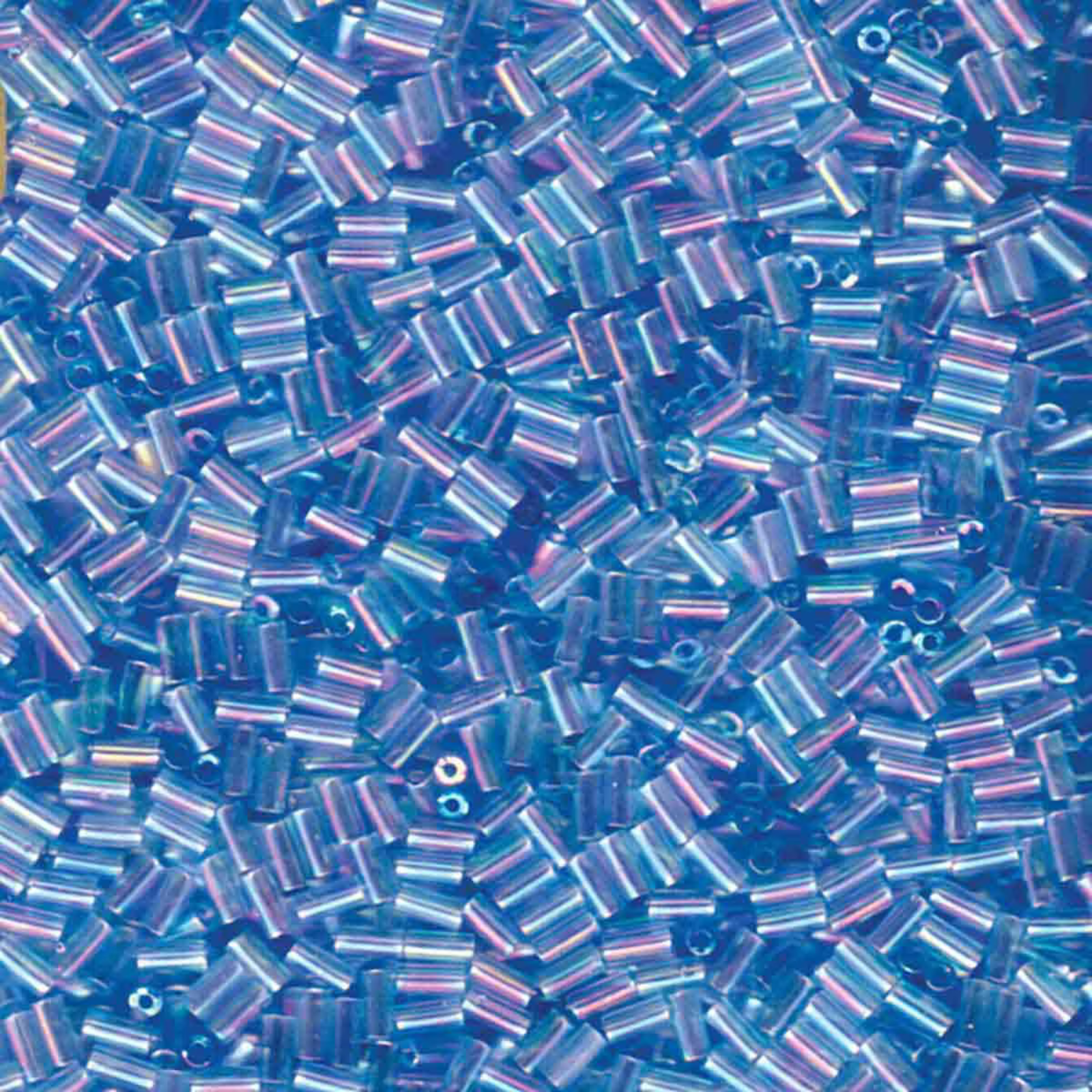 Miyuki Bugles #1 Size, 3mm, BGL1-260, Transparent Aqua AB, 10g