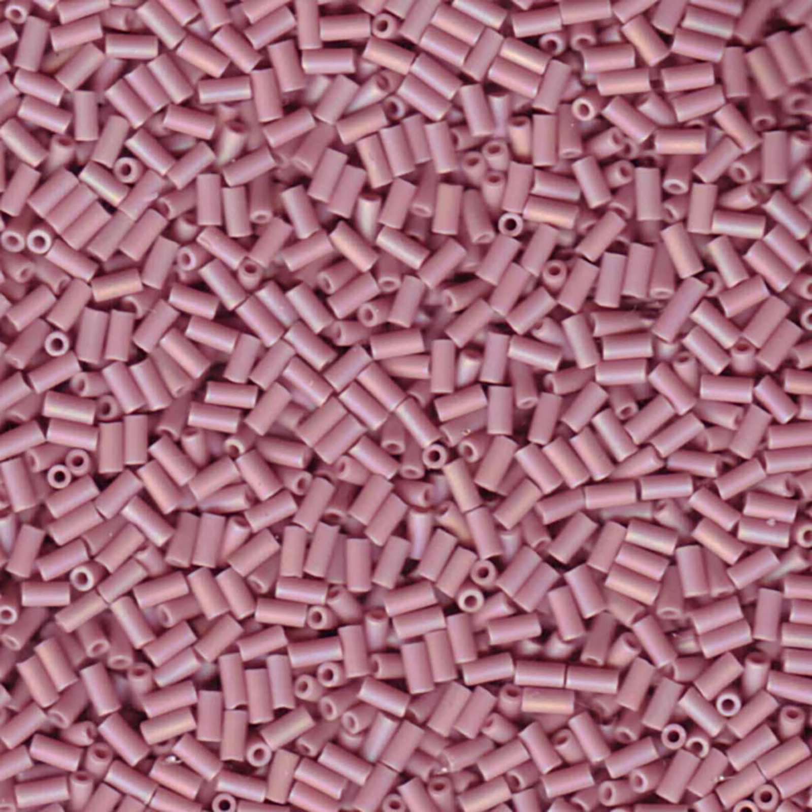 Miyuki Bugles #1 Size, 3mm, BGL1-410FR, Matte Mauve AB, 10g