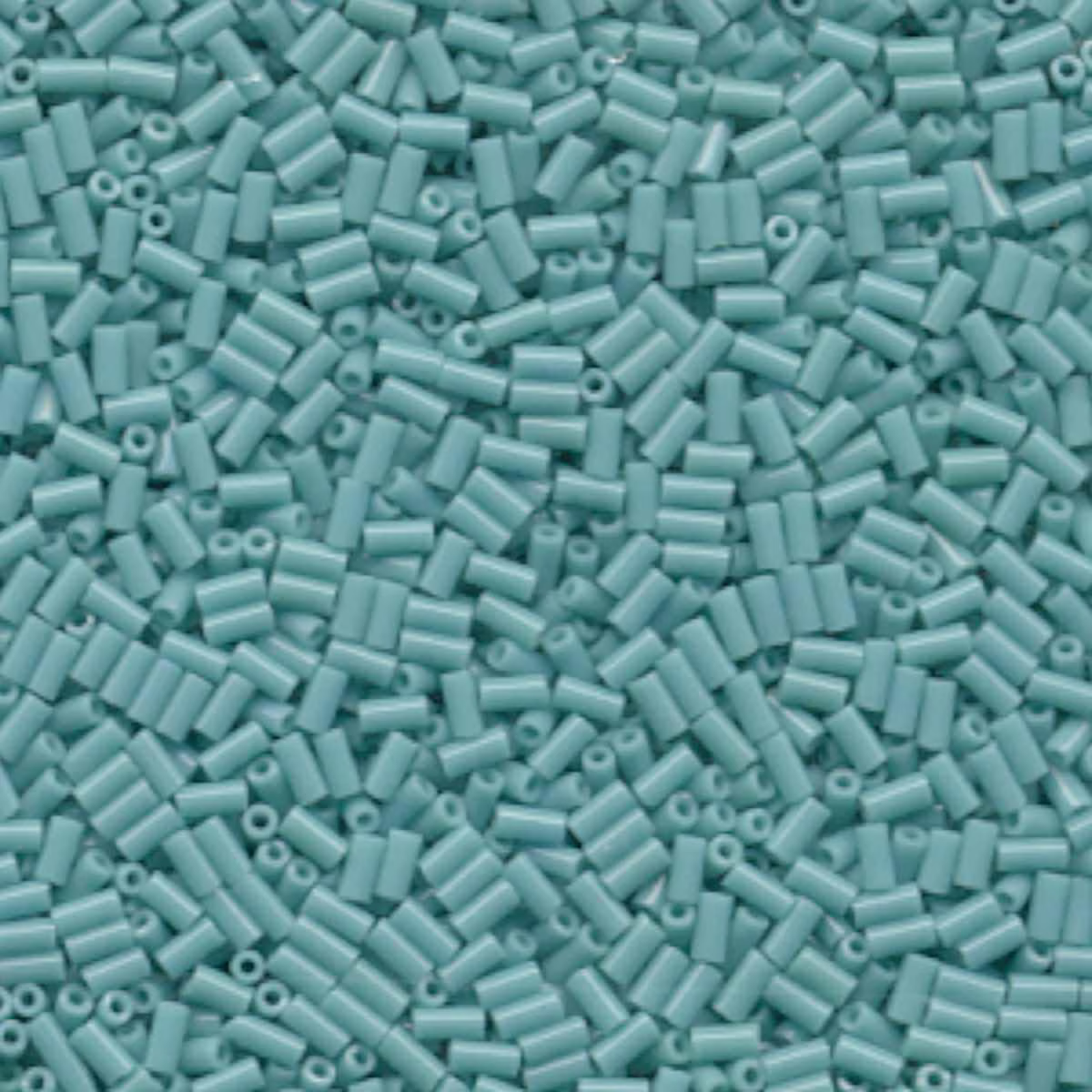 Miyuki Bugles #1 Size, 3mm, BGL1-412, Opaque Turquoise Green, 10g