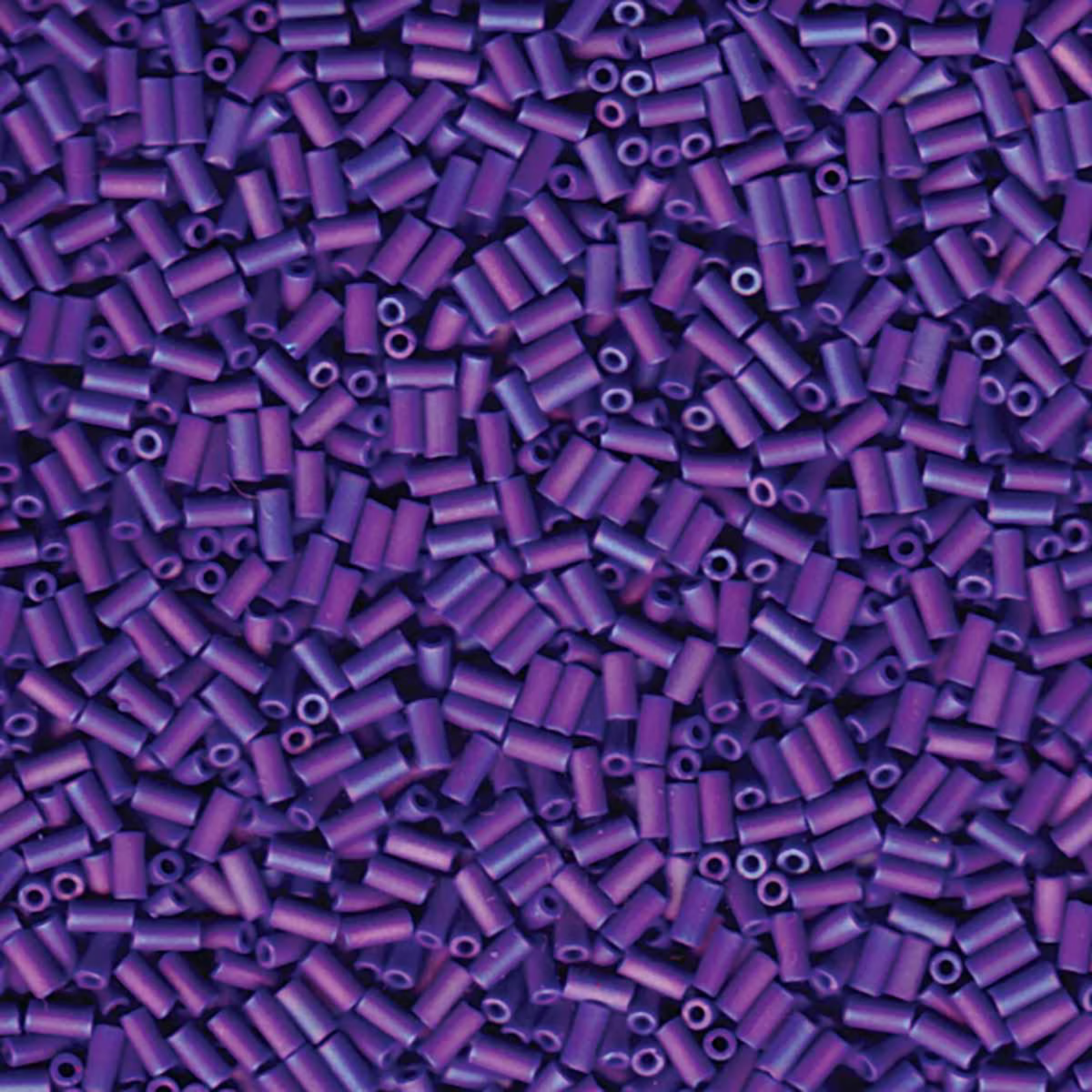 Miyuki Bugles #1 Size, 3mm, BGL1-414FR, Matte Cobalt AB, 10g