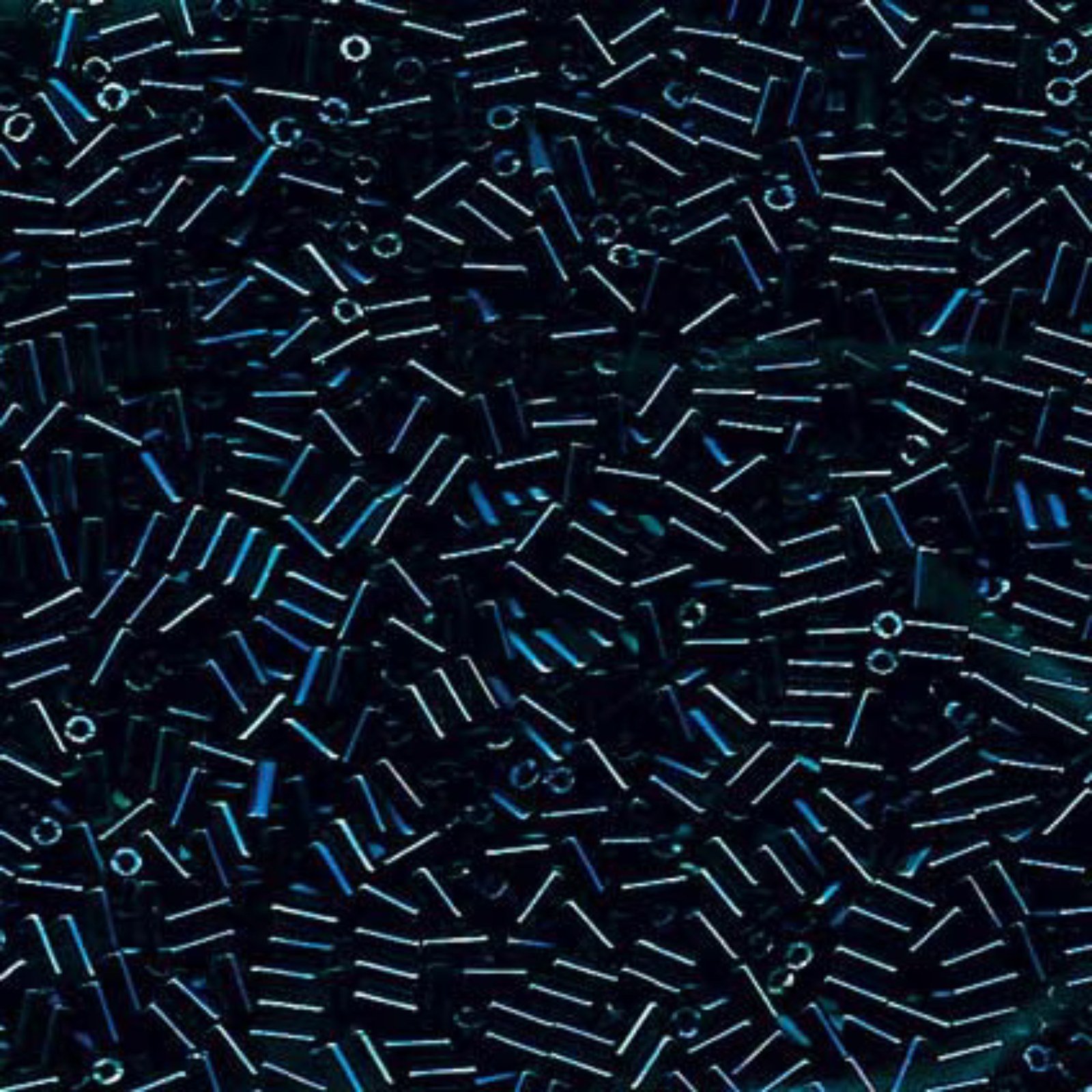 Miyuki Bugles #1 Size, 3mm, BGL1-452, Metallic Blue Iris, 10g