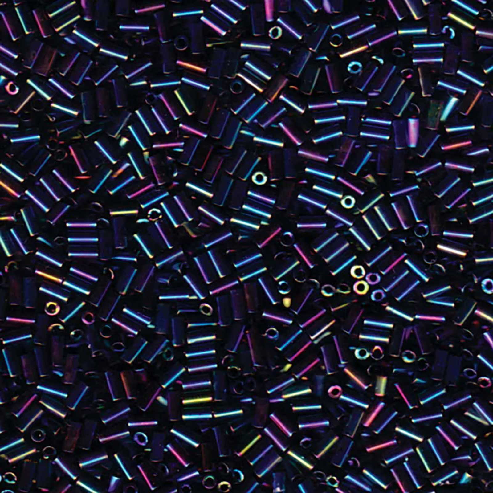 Miyuki Bugles #1 Size, 3mm, BGL1-455, Metallic Variegated Iris, 10g