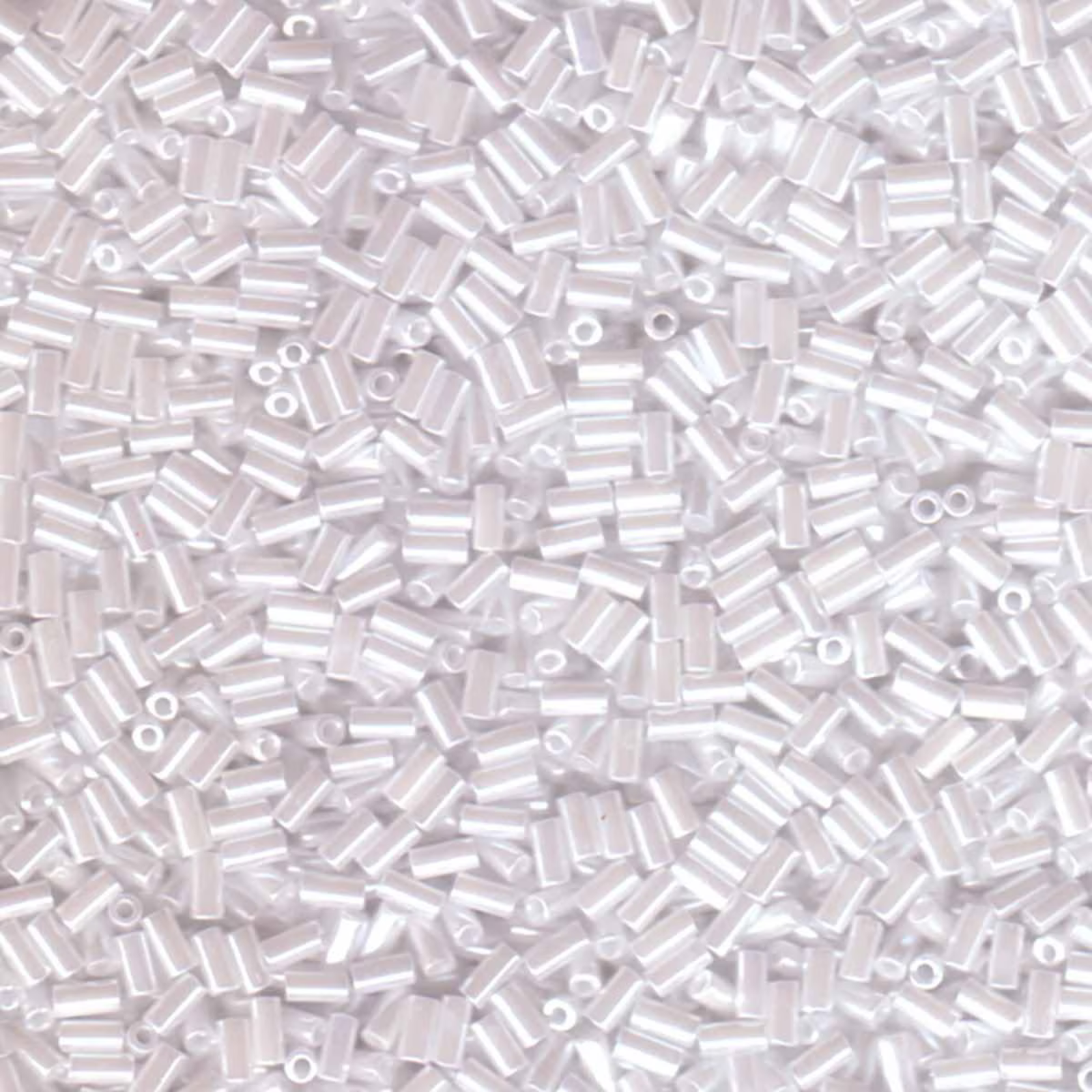 Miyuki Bugles #1 Size, 3mm, BGL1-528, White Pearl Ceylon, 10g