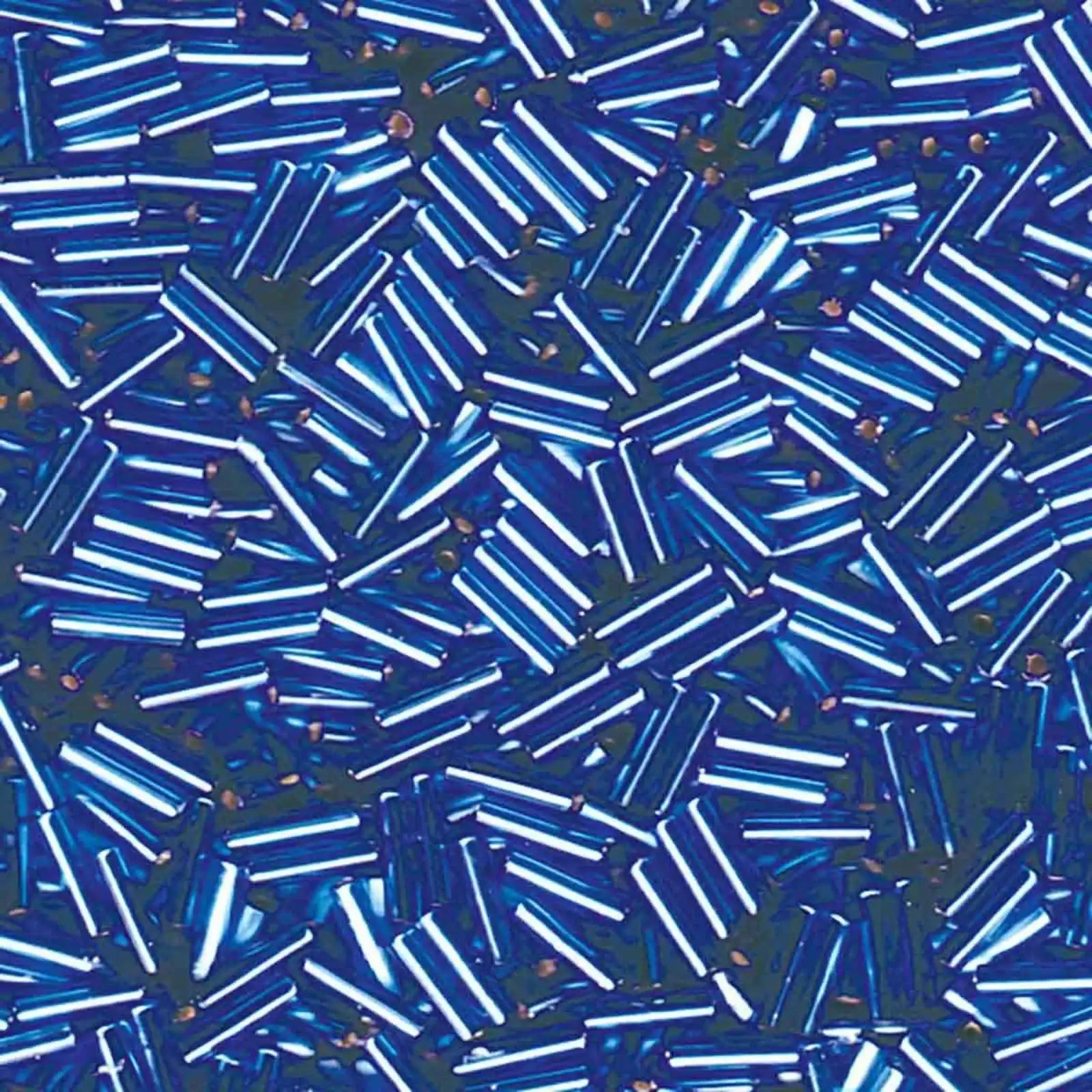 Miyuki Bugles #2 Size, 6mm, BGL2-019, Silver Lined Sapphire, 10g - The Argus Collection