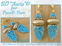 Piros Beads par Puca, Opaque Aqua, 5g & 20g