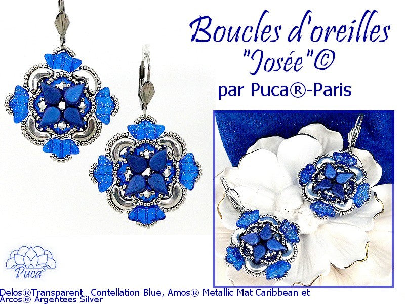 Josee Earrings Pattern par Puca - Josee Earrings Pattern par Puca - Default Title , The Argus Collection