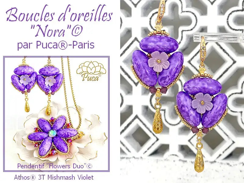 BONoraViolet_pendentifFLOWERSparPUCA - The Argus Collection