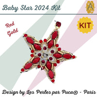 Star 2024 Ornament Complete Bead Kit, design by Les Perles par Puca®