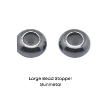 Large Bead Stoppers for Leather, Cord or Chain, Hole 3mm