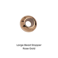 Large Bead Stoppers for Leather, Cord or Chain, Hole 3mm