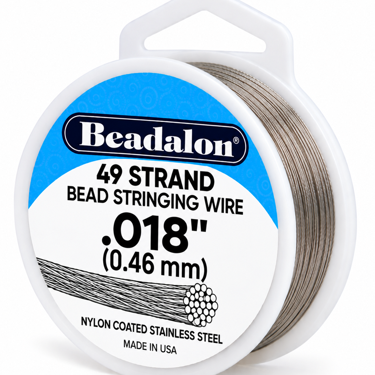 49 strand stringing wire on a spool