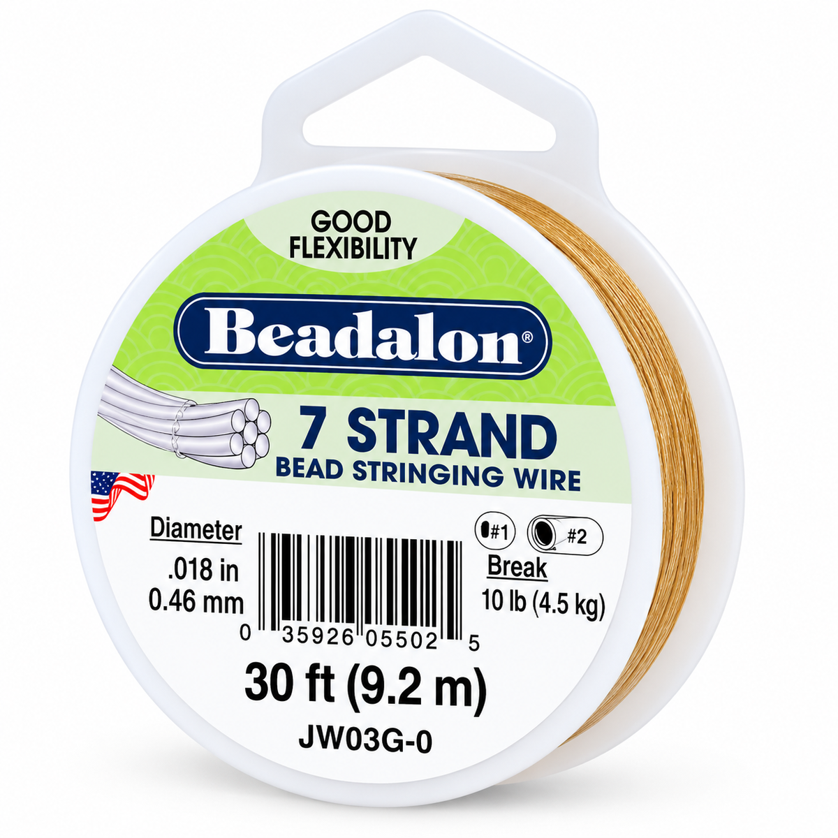 7 Strand Bead Stringing Wire – .018" (0.46mm)