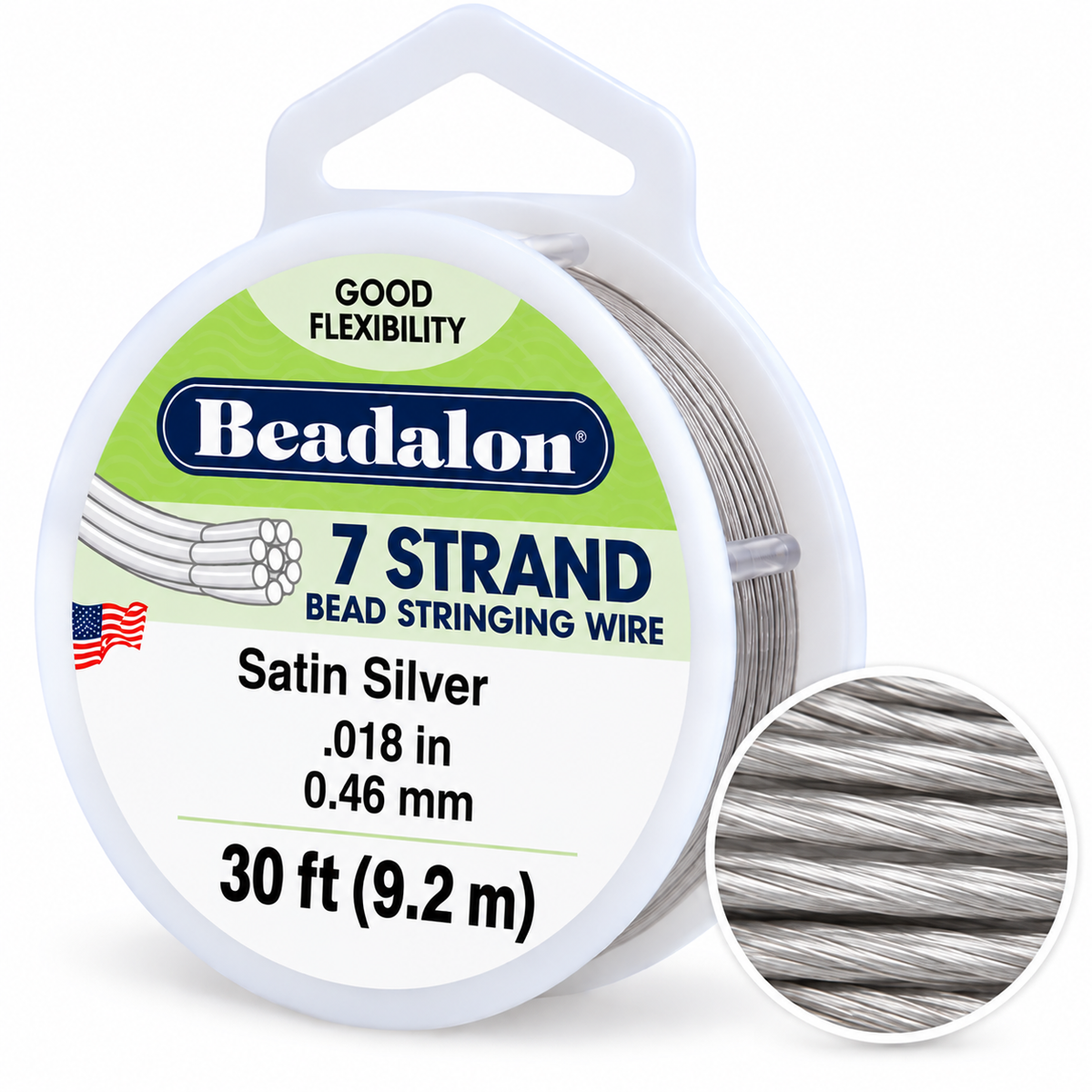 7 Strand Bead Stringing Wire – .018" (0.46mm)