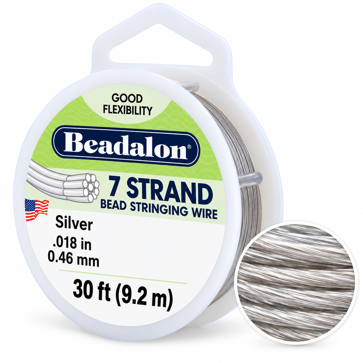 7 Strand Bead Stringing Wire – .018" (0.46mm)
