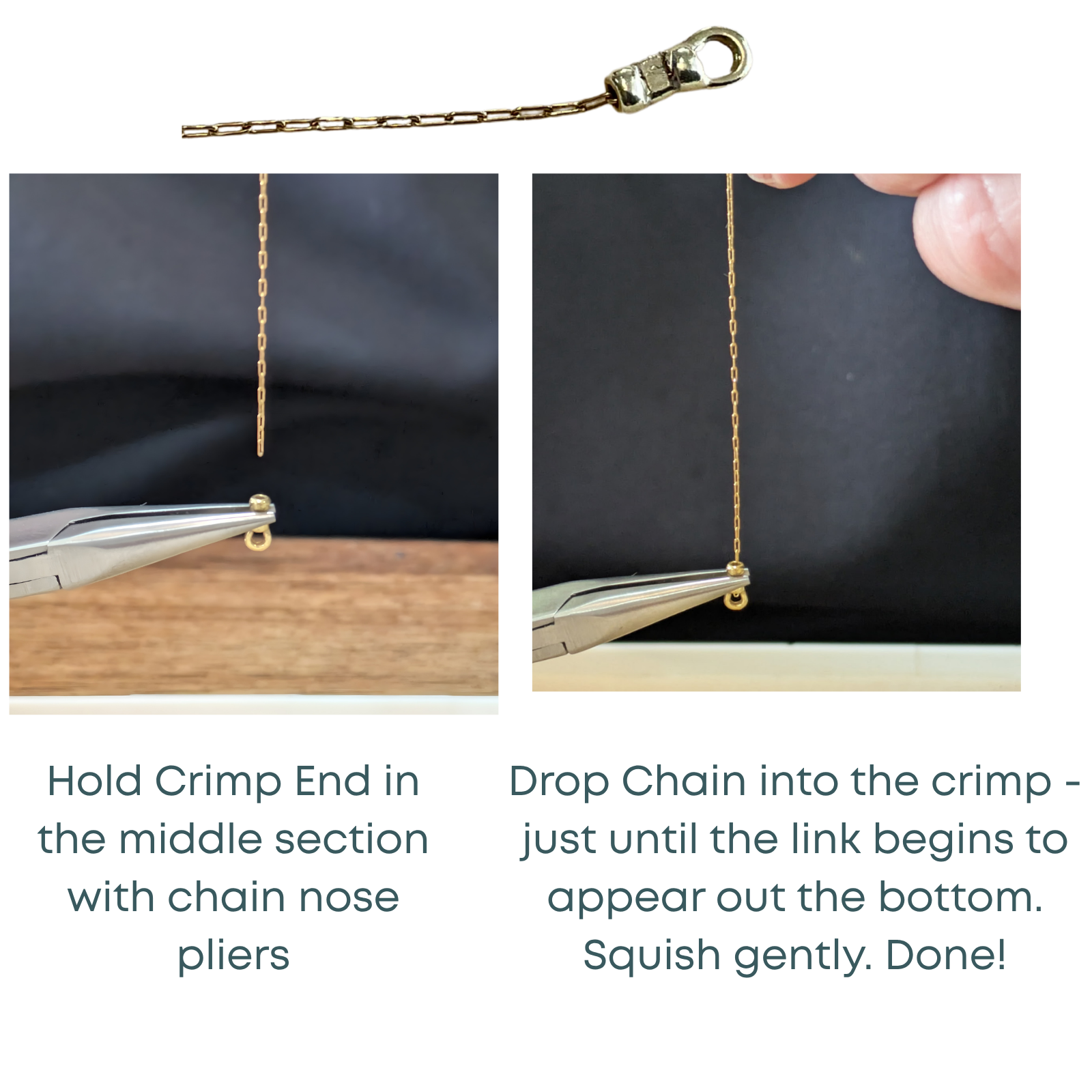 Fine Beading Chain, Stainless Steel, 8m. Gold or Silver