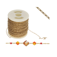 Fine Beading Chain, Stainless Steel, 8m.