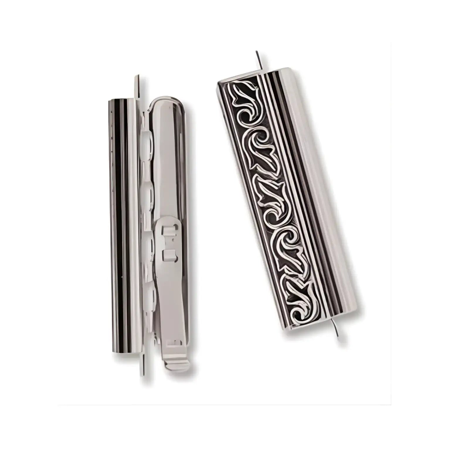 Beadslide Swirl Design, Tube Clasp, 10x24mm - Beadslide Swirl Design, Tube Clasp, 10x24mm - Antique Gold , The Argus Collection