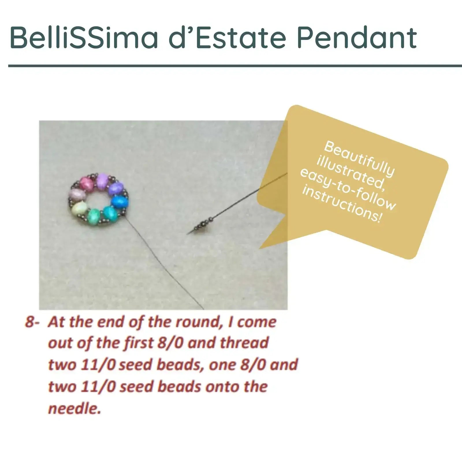 BelliSSima d’Estate Pendant Pattern - The Argus Collection