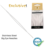 Argus Big Eye Needles, 2.25", 4 Pack