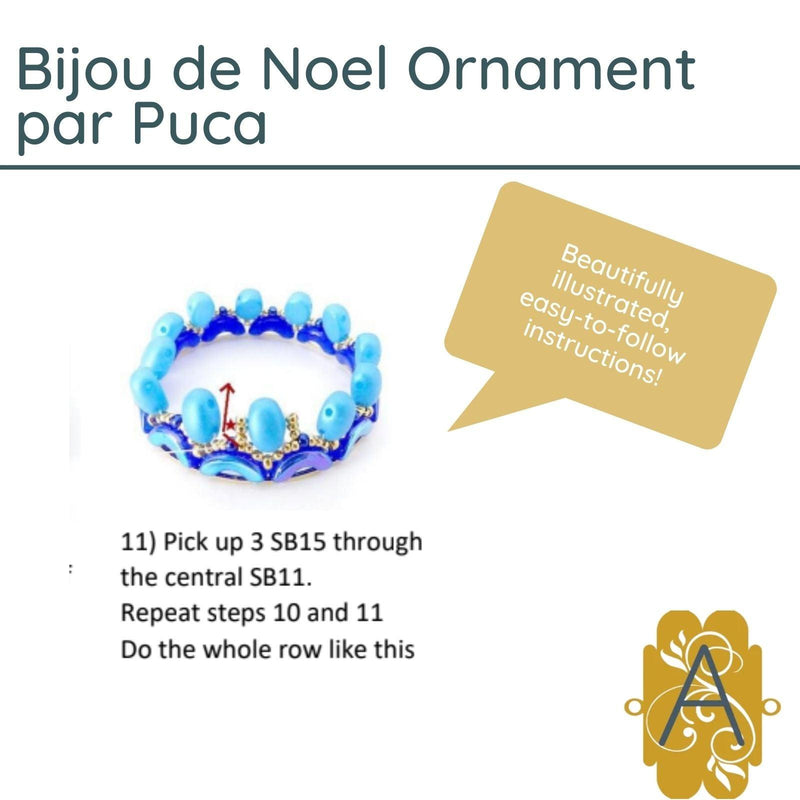 Bijou de Noel Ornament Pattern par Puca - The Argus Collection