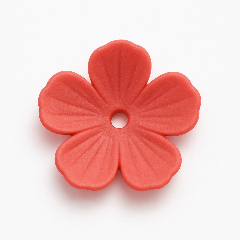 Blossom Lucite Flower Beads or Bead Caps, 10mm