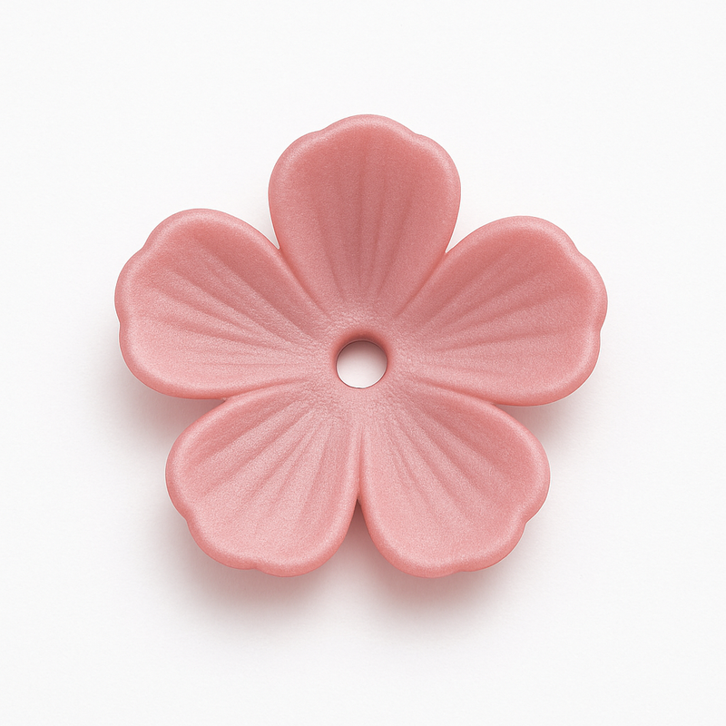 Blossom Lucite Flower Beads or Bead Caps, 10mm