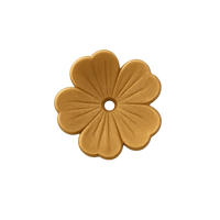 Blossom Lucite Flower Beads or Bead Caps, 10mm