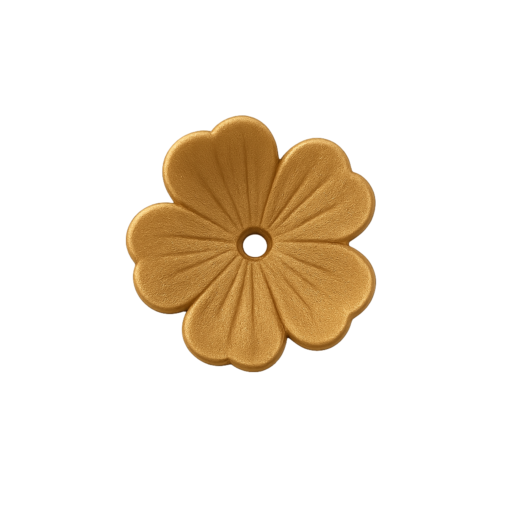 Blossom Lucite Flower Beads or Bead Caps, 10mm