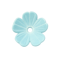 5 petal light blue flower