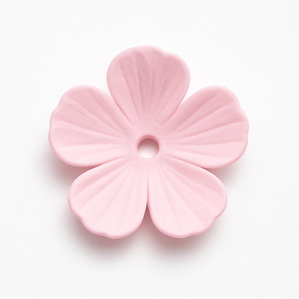 Blossom Lucite Flower Beads or Bead Caps, 10mm