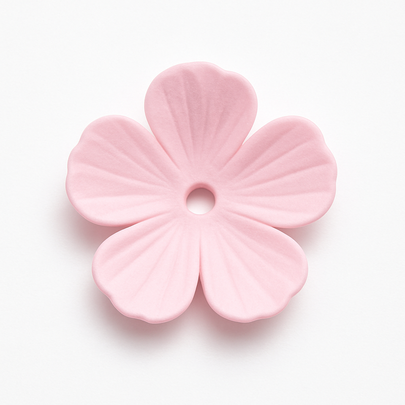 Blossom Lucite Flower Beads or Bead Caps, 10mm