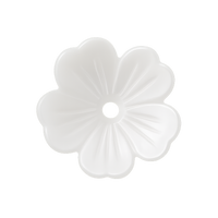 Blossom Lucite Flower Beads or Bead Caps, 10mm