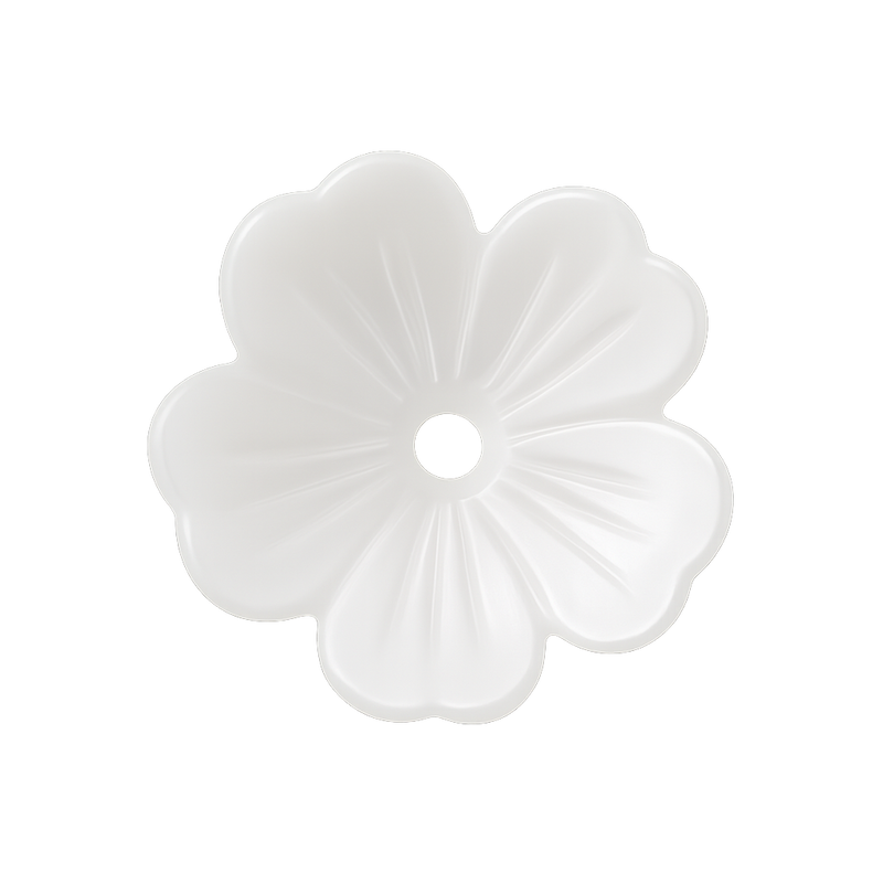 Blossom Lucite Flower Beads or Bead Caps, 10mm