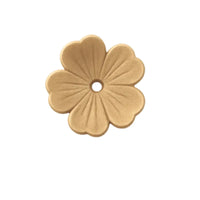 Blossom Lucite Flower Beads or Bead Caps, 10mm - Blossom Lucite Flower Beads or Bead Caps, 10mm - Golden Brown / 10 Pieces , The Argus Collection