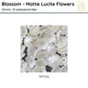 Blossom Matte Lucite Flower Beads or Bead Caps, 10mm. 6 Colors - The Argus Collection