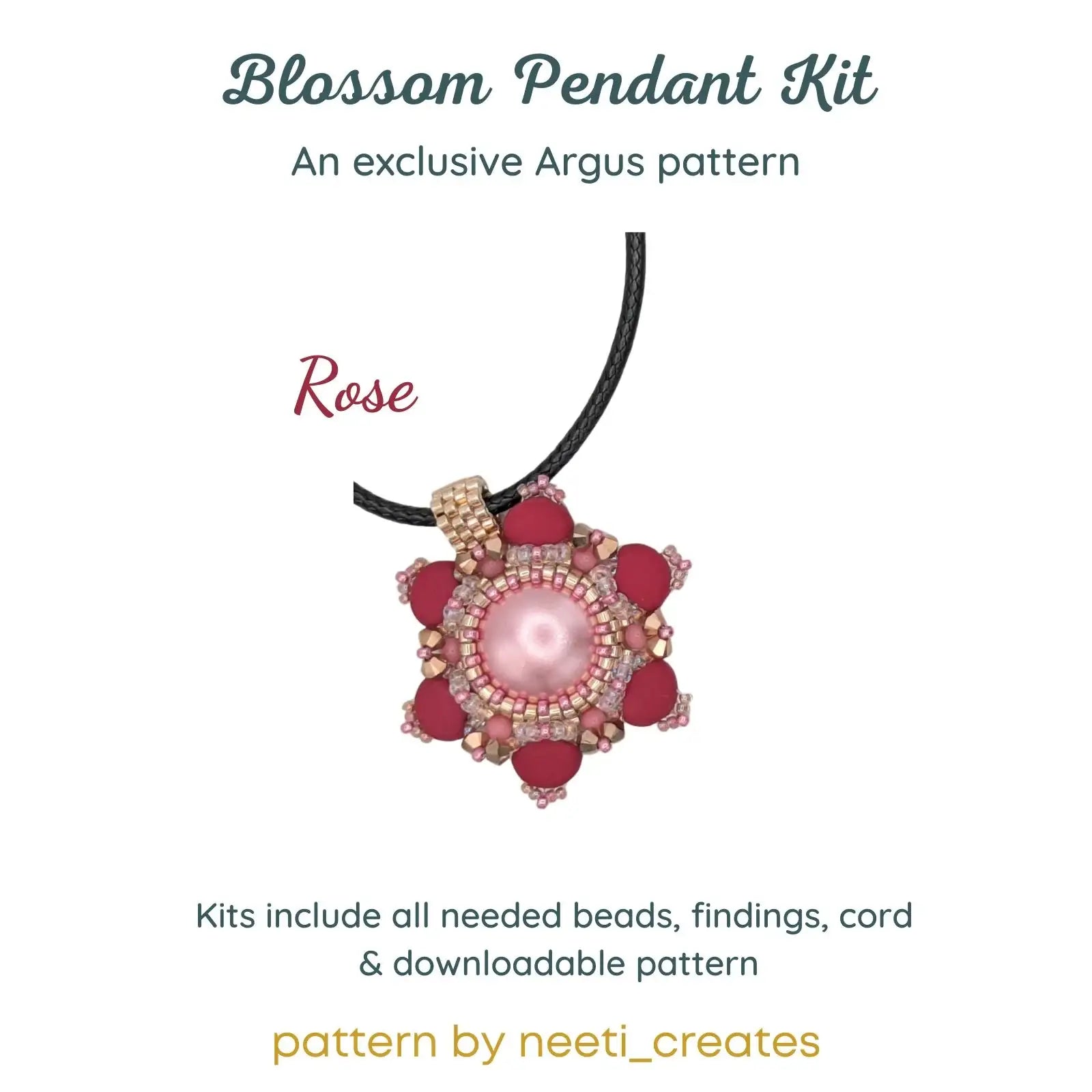 BlossomPendantKitRose - The Argus Collection