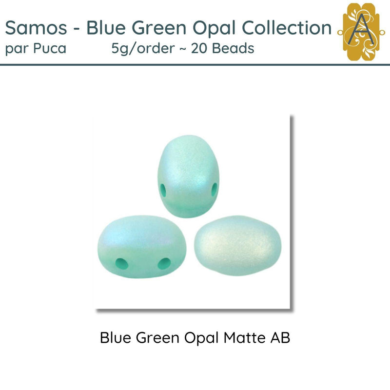 Samos par Puca, 5g, Blue Green Opal Collection, 8 Finishes - The Argus Collection