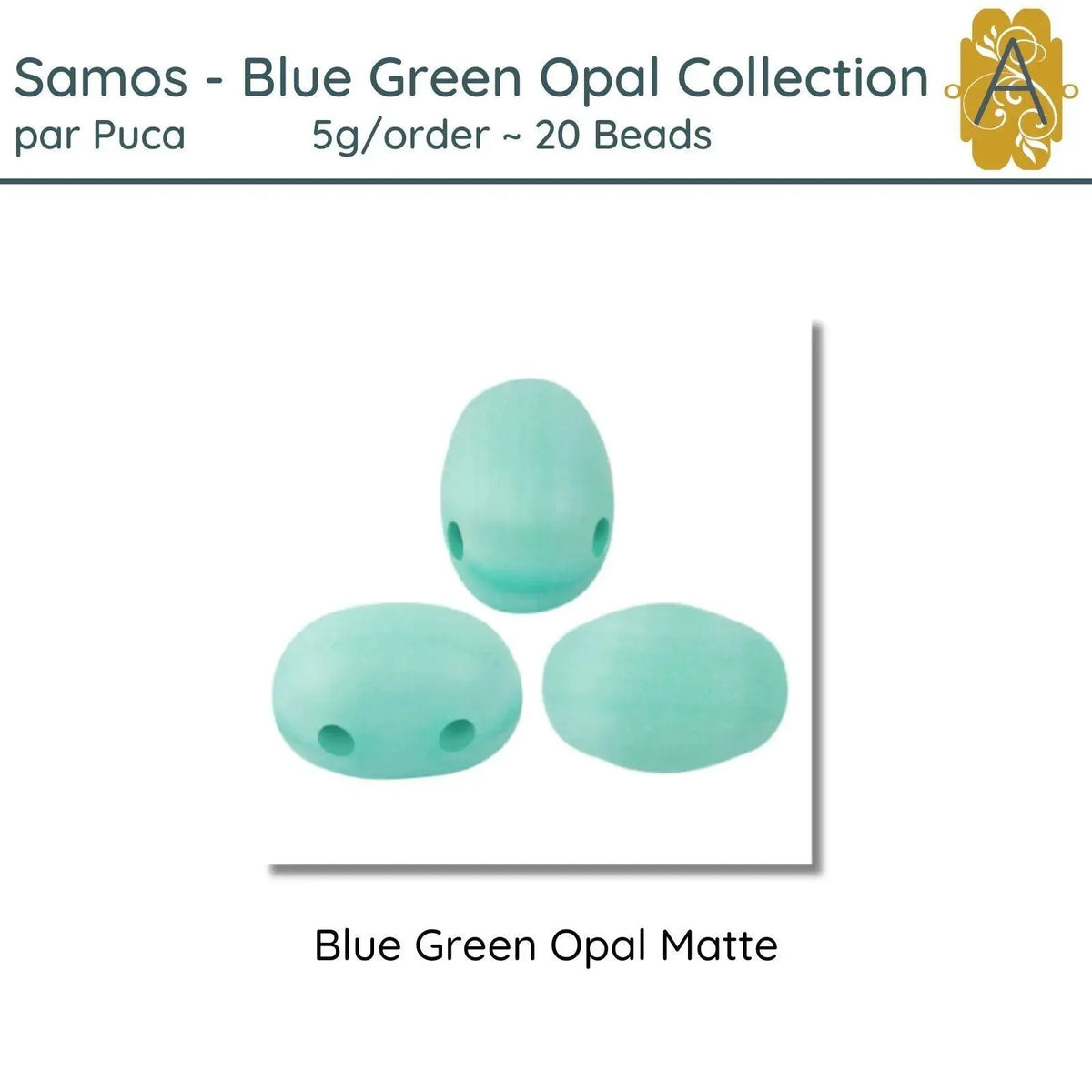 Samos par Puca, 5g, Blue Green Opal Collection, 8 Finishes - The Argus Collection