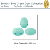 Samos par Puca, 5g, Blue Green Opal Collection, 8 Finishes - The Argus Collection