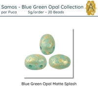 Samos par Puca, 5g, Blue Green Opal Collection, 8 Finishes - The Argus Collection