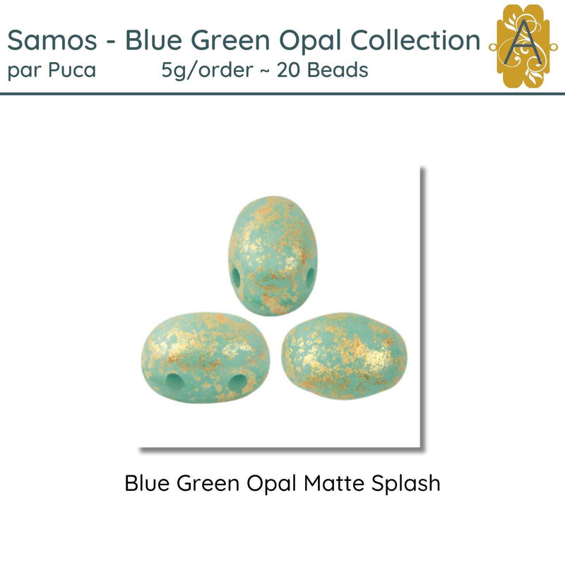 Samos par Puca, 5g, Blue Green Opal Collection, 8 Finishes - The Argus Collection