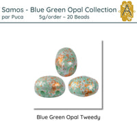 Samos par Puca, 5g, Blue Green Opal Collection, 8 Finishes - The Argus Collection