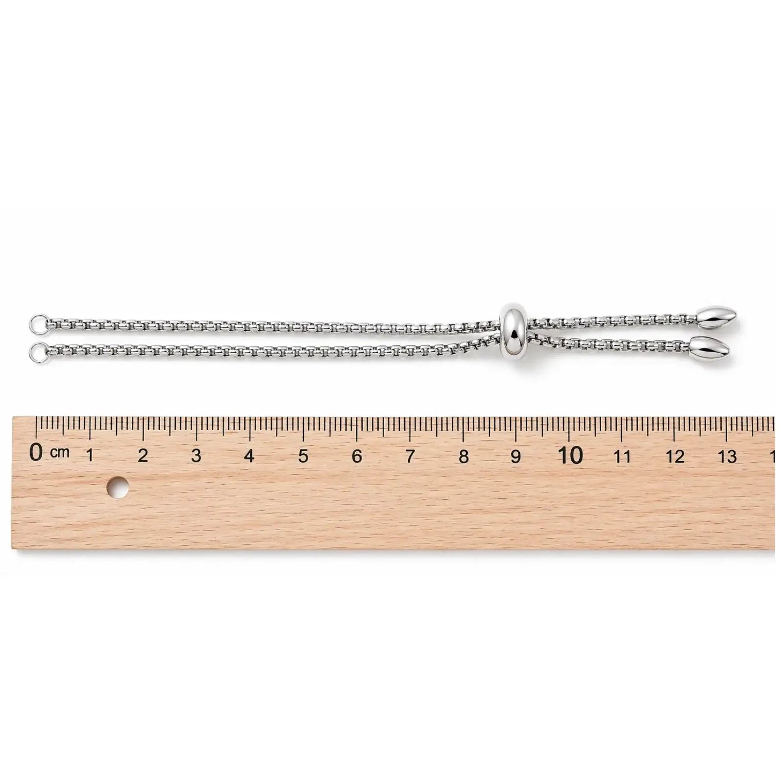 Adjustable Bolo Bracelet Medium Chain with Teardrop - Adjustable Bolo Bracelet Medium Chain with Teardrop - 18K Gold Plate , The Argus Collection