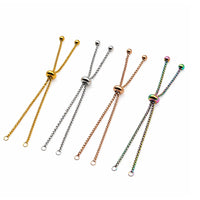Adjustable Bolo Bracelet Chain With Ball Ends - Adjustable Bolo Bracelet Chain With Ball Ends - Gold Plate 1 PCS , The Argus Collection