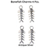 Bonefish Charms or Dangles, 4 Pcs. 2 Colors - The Argus Collection